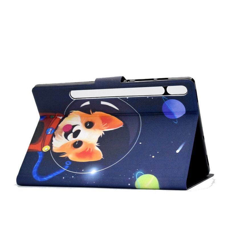 Housse Samsung Galaxy Tab S8 / Tab S7 Space Dog