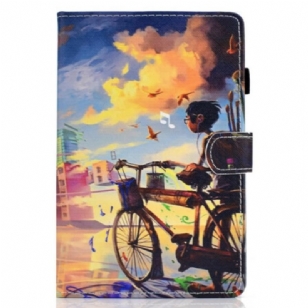 Housse Samsung Galaxy Tab S8 / Tab S7 Vélo Art