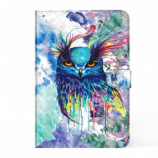 Housse Simili Cuir Samsung Galaxy Tab S8 / Tab S7 Hibou