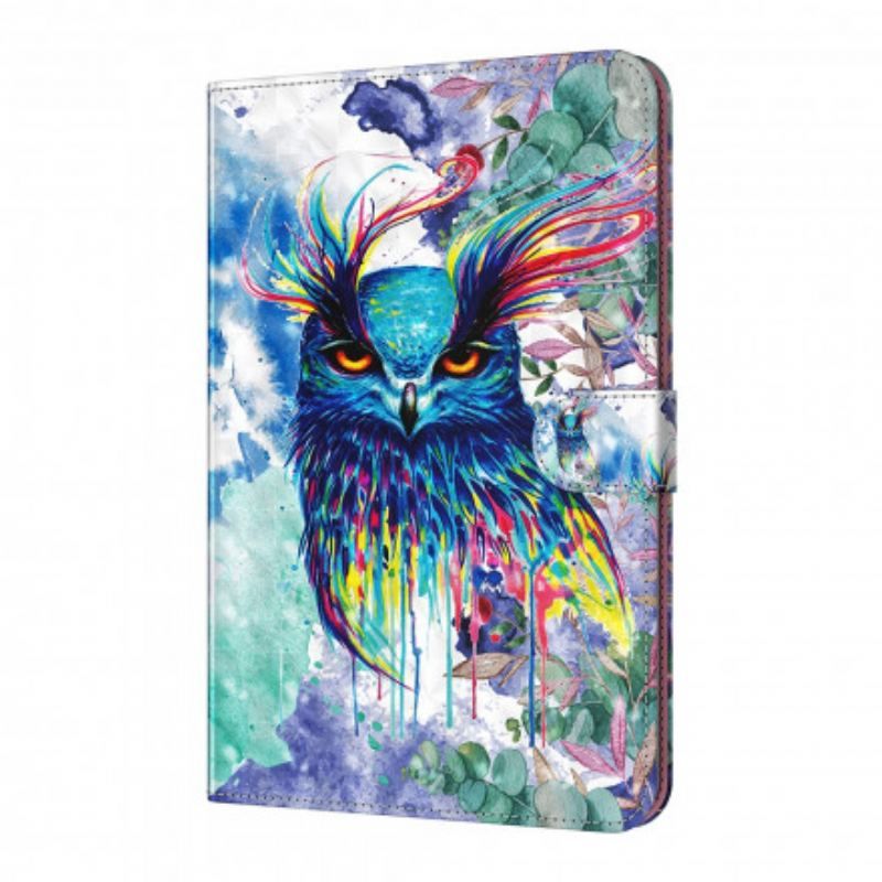 Housse Simili Cuir Samsung Galaxy Tab S8 / Tab S7 Hibou