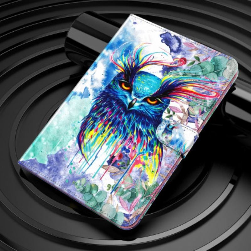 Housse Simili Cuir Samsung Galaxy Tab S8 / Tab S7 Hibou