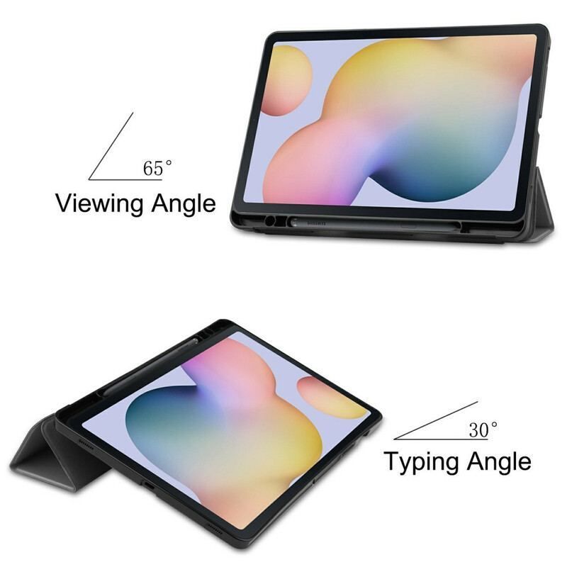 Smart Case Samsung Galaxy Tab S8 / Tab S7 Trois Volets Porte-Stylet