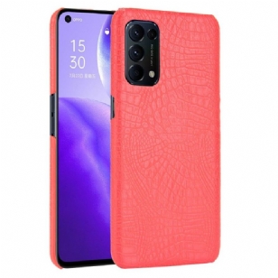 Coque Oppo Find X3 Lite effet peau de croco