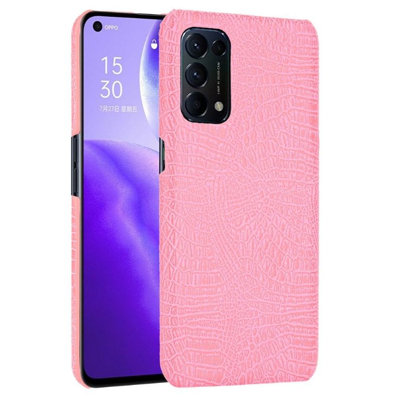 Coque Oppo Find X3 Lite effet peau de croco