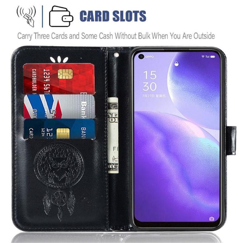 Housse Oppo Find X3 Lite hibou attrape rêves