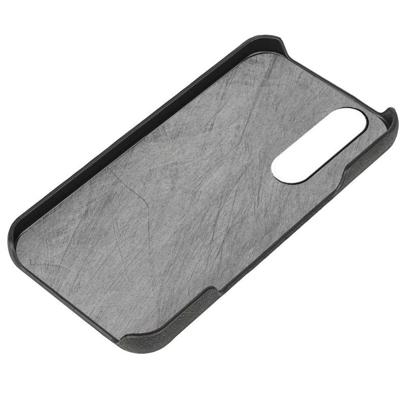 Coque Sony Xperia 5 III imitation cuir avec support