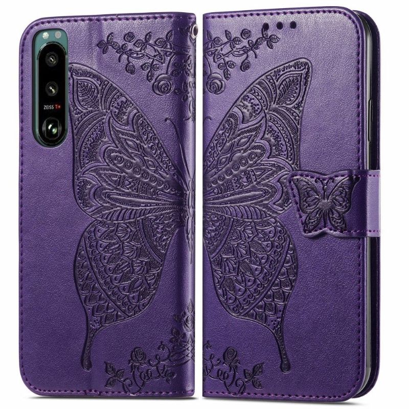 Housse Sony Xperia 5 III Papillon Relief