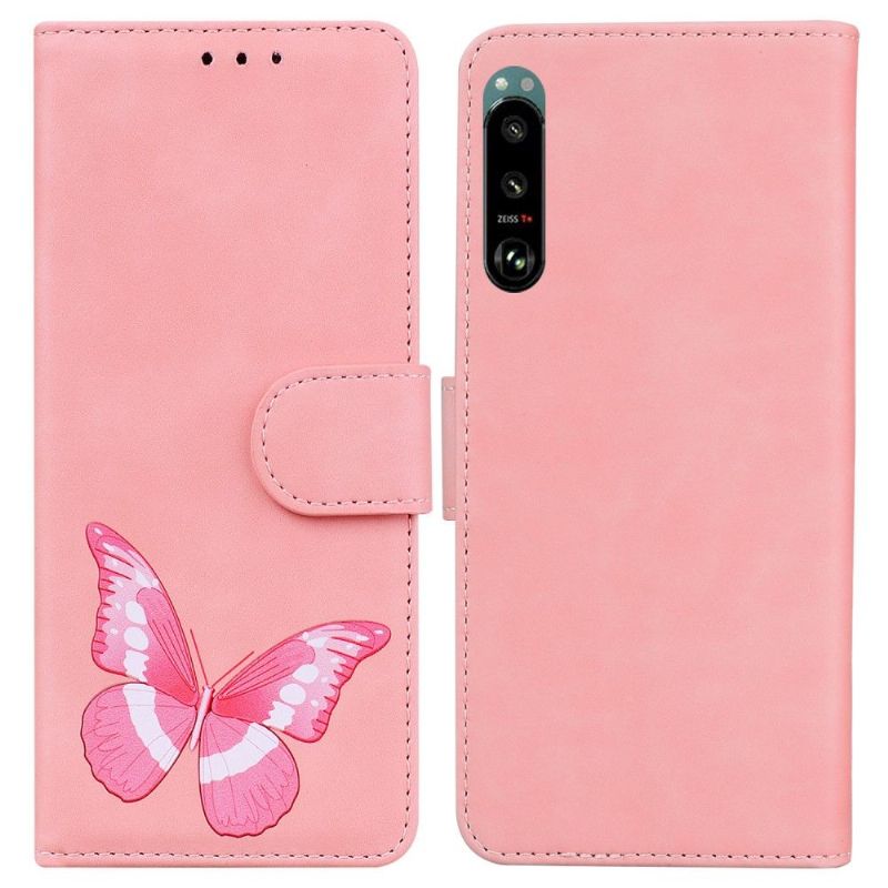 Housse Sony Xperia 5 III Protection papillon coloré