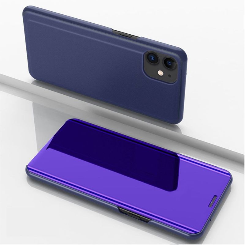 Coque iPhone 12 / 12 Pro avec rabat effet miroir