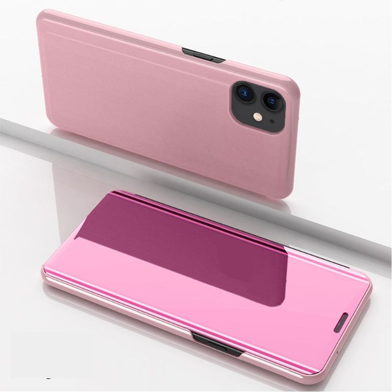 Coque iPhone 12 / 12 Pro avec rabat effet miroir