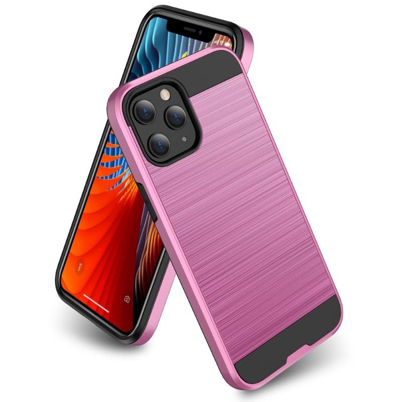 Coque iPhone 12 / 12 Pro Effet Métal Brossé