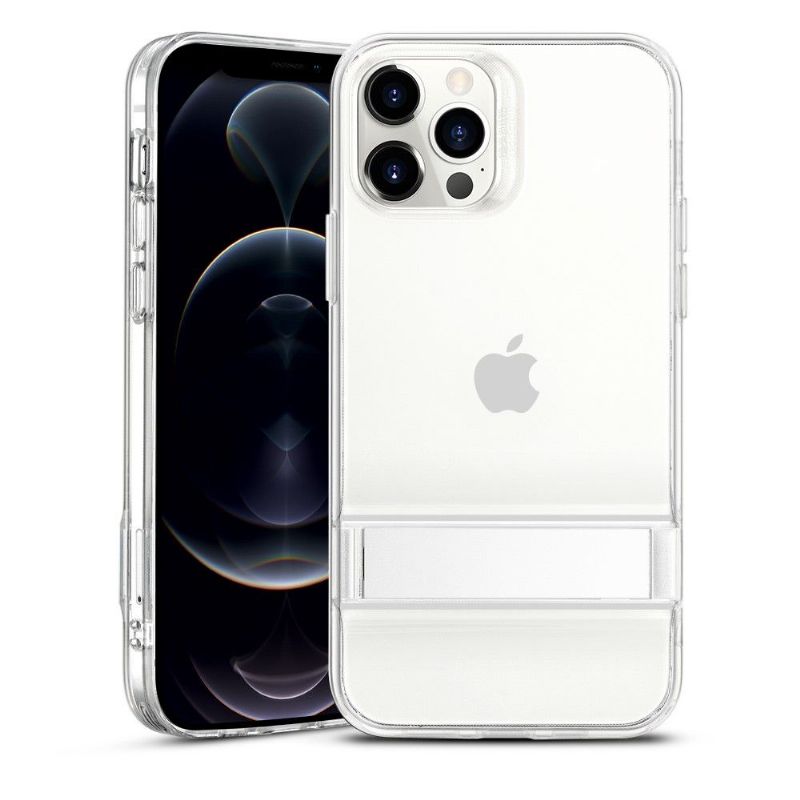 Coque iPhone 12 / 12 Pro ESR transparent avec support métal