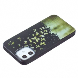 Coque iPhone 12 Pro / 12 papillons dorés