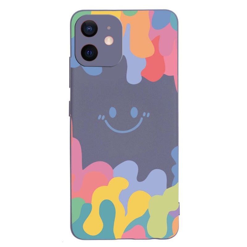 Coque iPhone 12 Splash Smiling en silicone