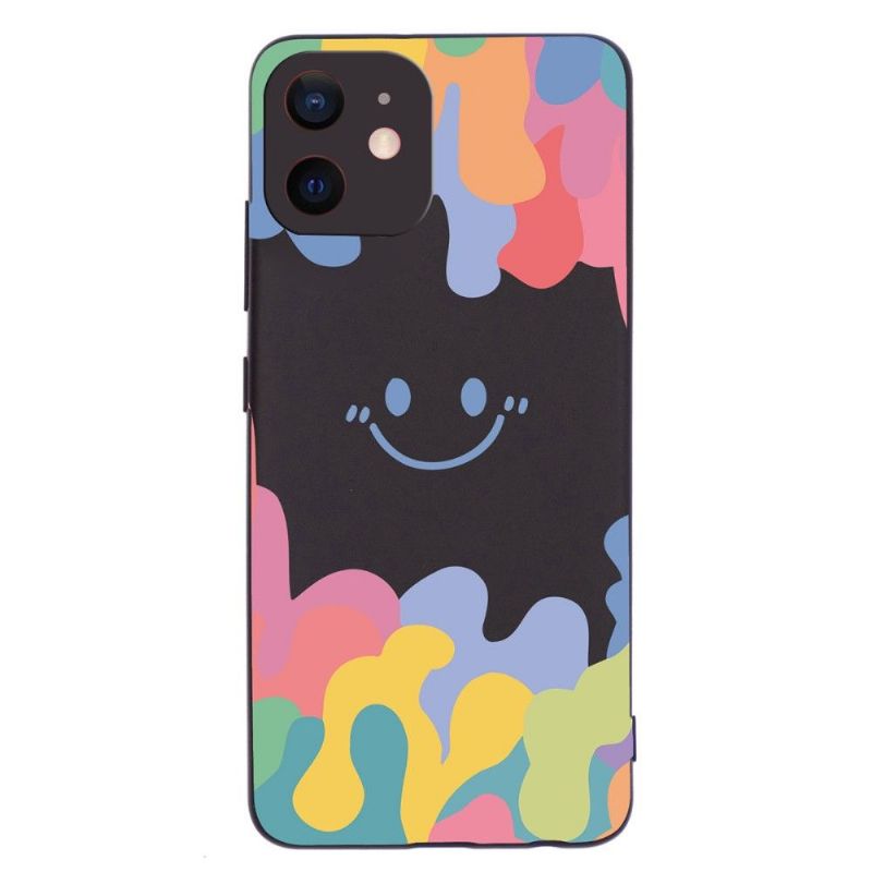 Coque iPhone 12 Splash Smiling en silicone