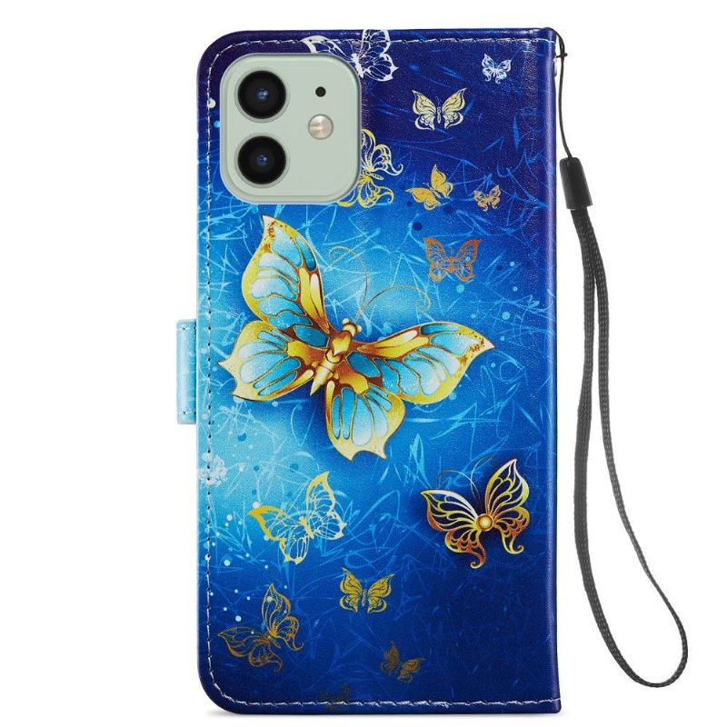 Housse iPhone 12 / 12 Pro Golden Butterfly