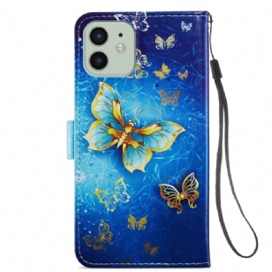 Housse iPhone 12 / 12 Pro Golden Butterfly