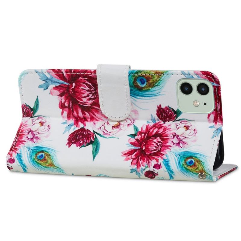 Housse iPhone 12 / 12 Pro Paon fleur