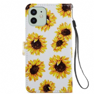 Housse iPhone 12 / 12 Pro Tournesol Fleur