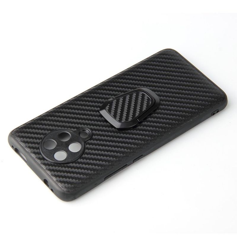 Coque Xiaomi Poco F2 Pro effet fibre de carbone avec support