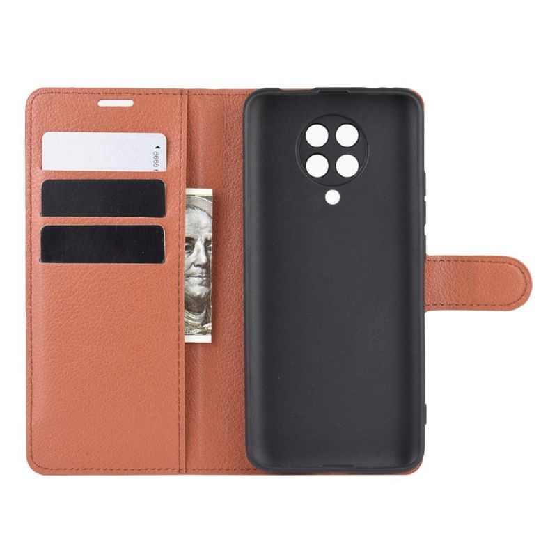 Housse Xiaomi Poco F2 Pro portefeuille style cuir