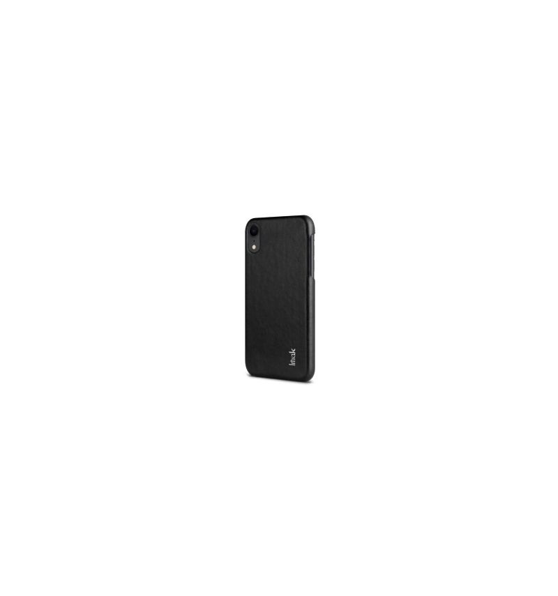 Coque imitation cuir pour iPhone XR - Noir