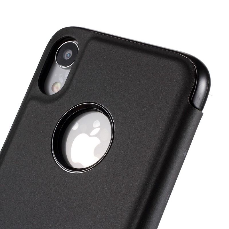 Coque iPhone XR avec rabat effet miroir