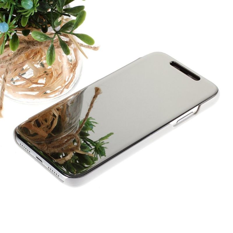 Coque iPhone XR avec rabat effet miroir