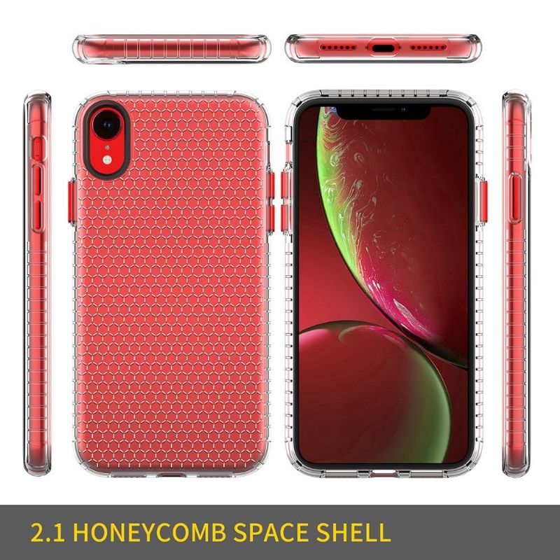 Coque iPhone XR Honeycomb Transparente