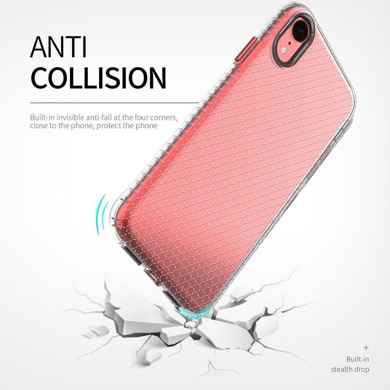 Coque iPhone XR Honeycomb Transparente