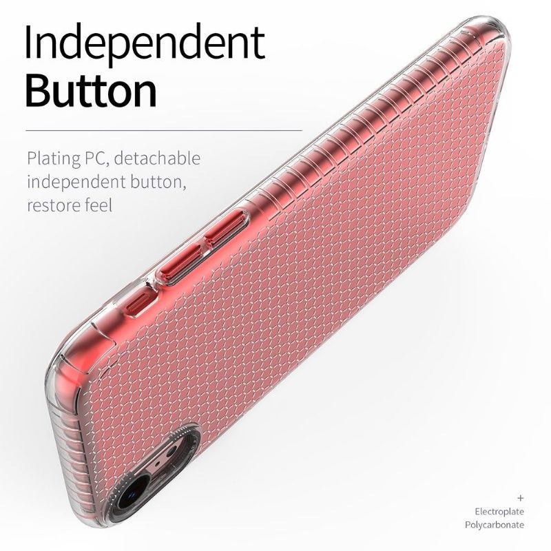 Coque iPhone XR Honeycomb Transparente