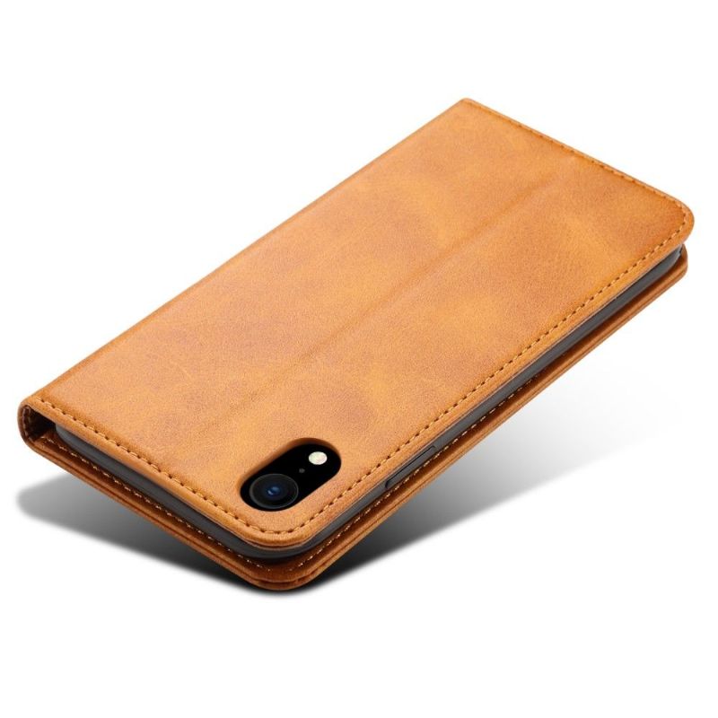 Housse iPhone XR folio flip style cuir