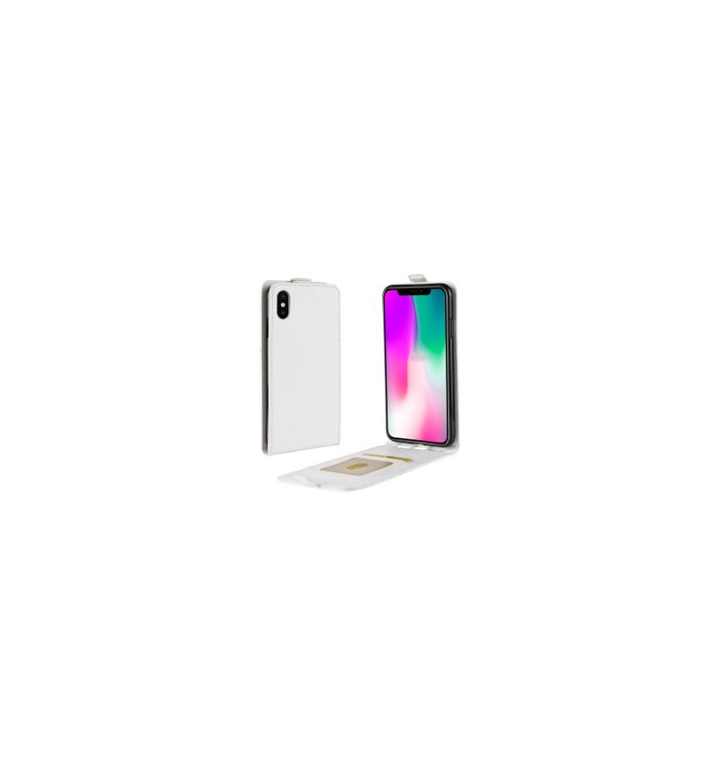 Housse iPhone XR Simili Cuir avec Rabat Verticale