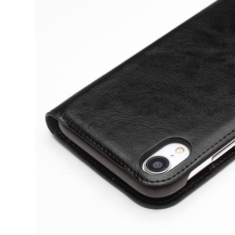 iPhone XR - Etui fait main en cuir véritable