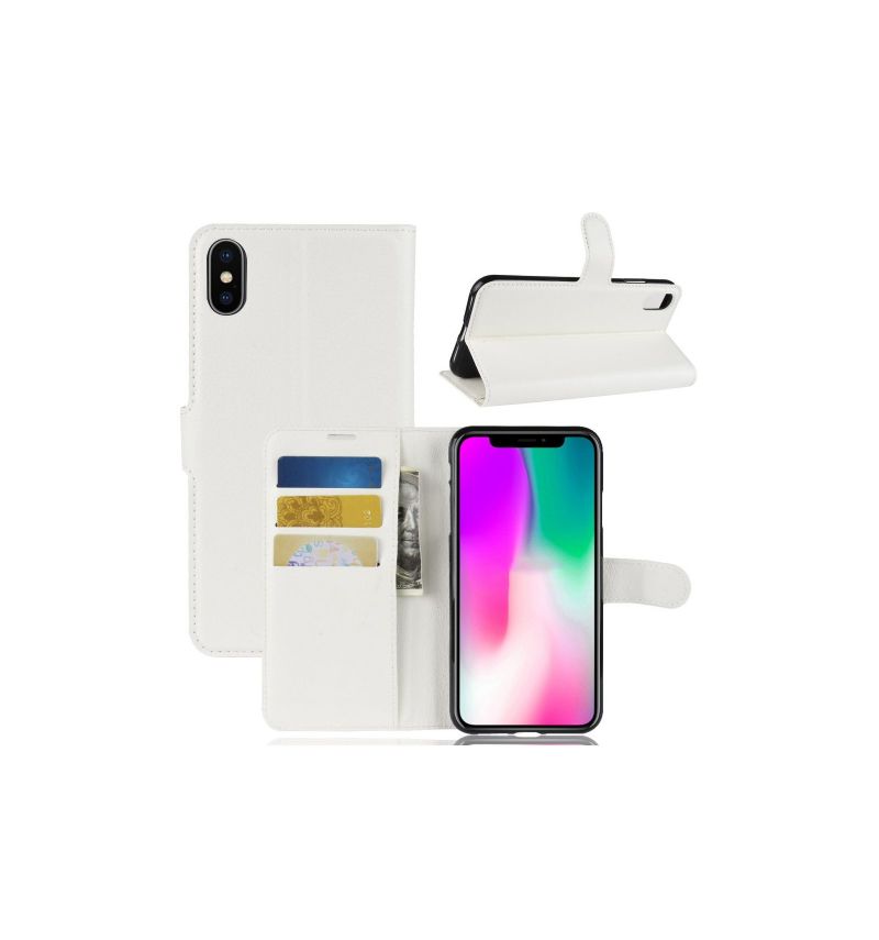 iPhone XR - Housse style cuir porte cartes