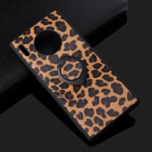 Coque Huawei Mate 30 Pro avec support magnétique motif léopard