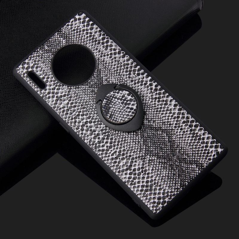 Coque Huawei Mate 30 Pro effet peau de serpent avec support magnétique