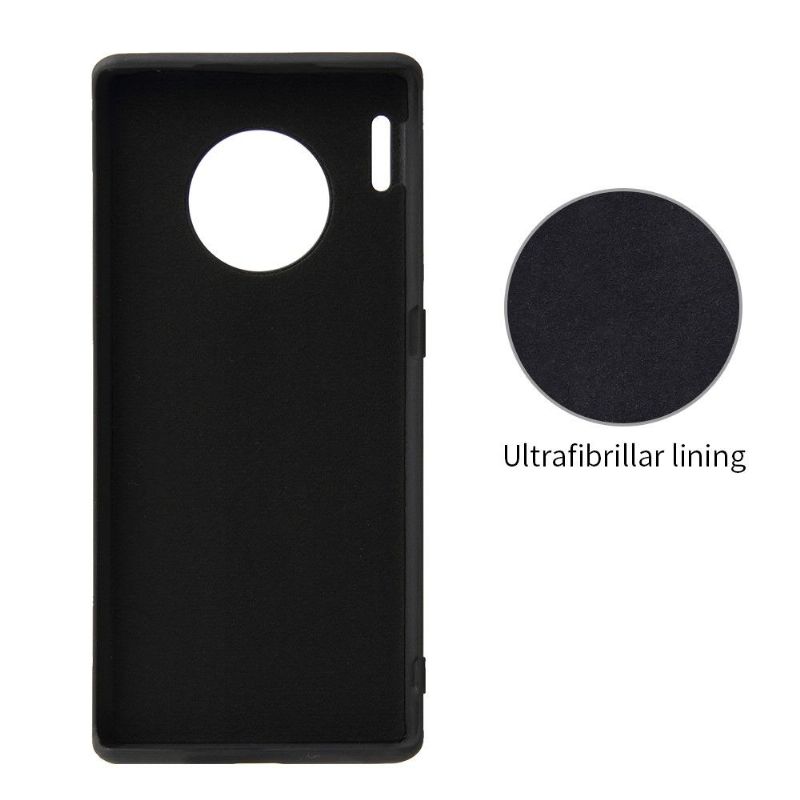 Coque Huawei Mate 30 Pro fibre de carbone avec support magnétique