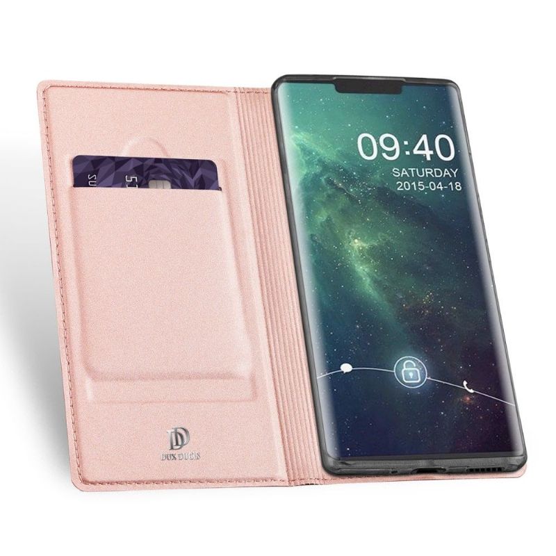 Huawei Mate 30 Pro - Housse revêtement satiné porte carte