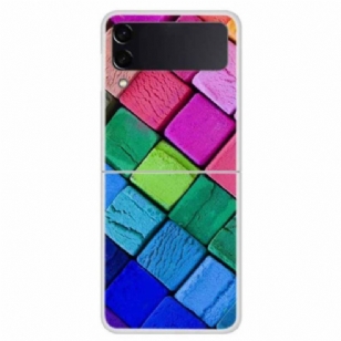 Coque Samsung Galaxy Z Flip 4 Cubes Colorés