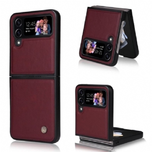 Coque Samsung Galaxy Z Flip 4 Effet Cuir YIKATU