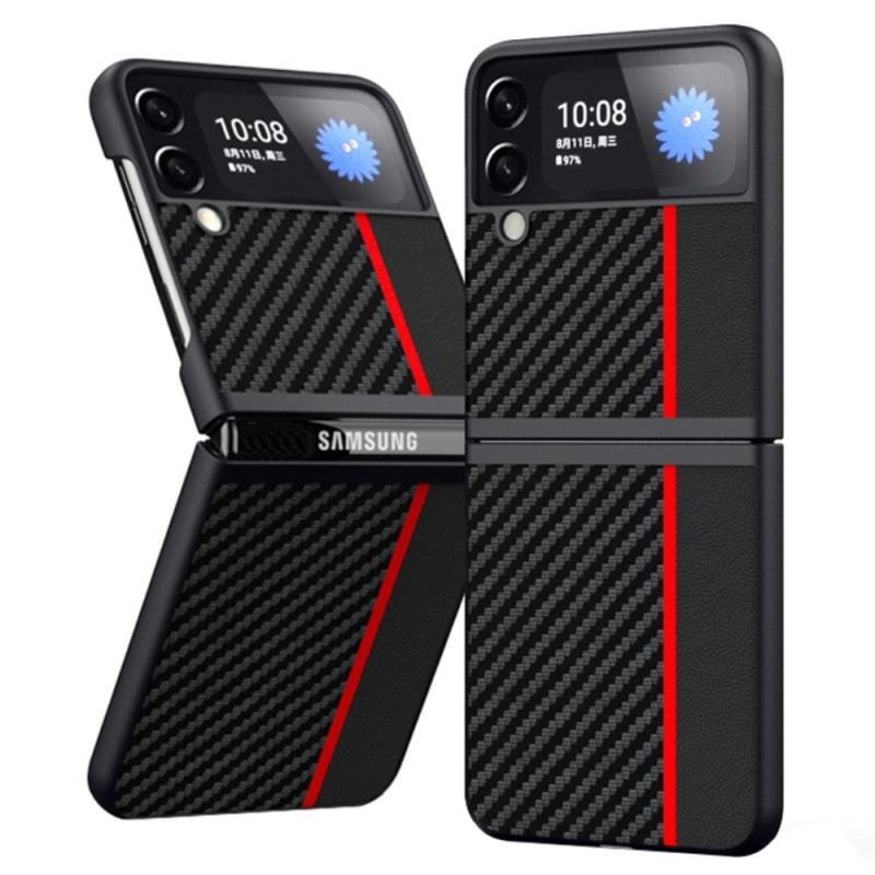 Coque Samsung Galaxy Z Flip 4 Fibre Carbone Line