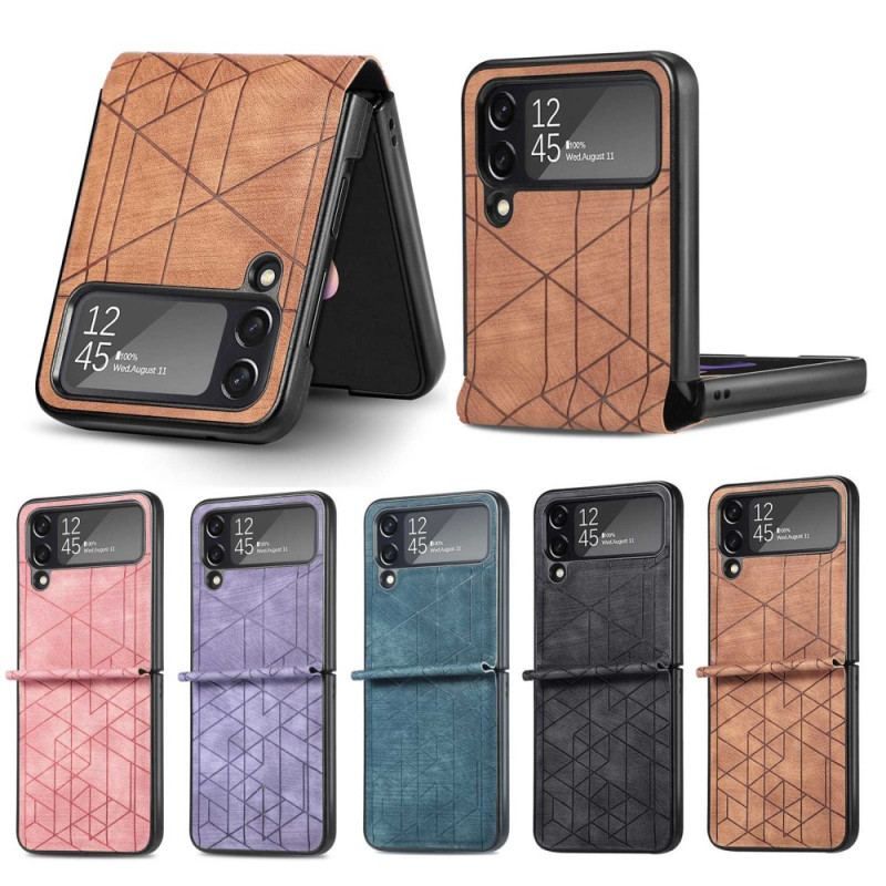 Coque Samsung Galaxy Z Flip 4 Lignes Géométriques