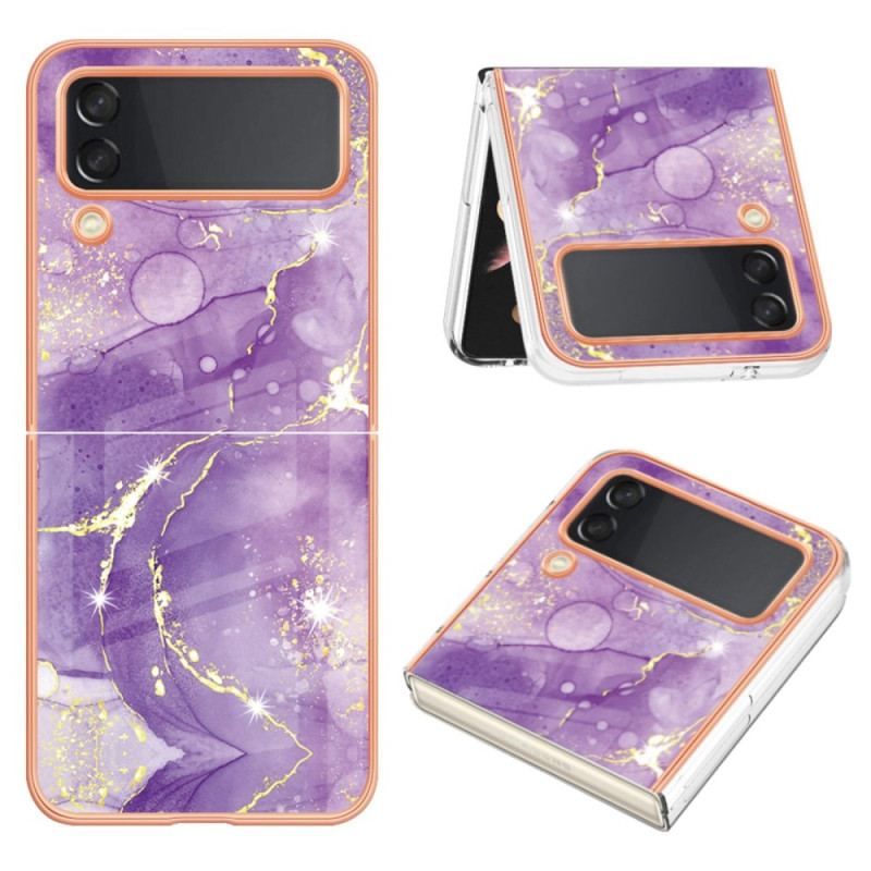 Coque Samsung Galaxy Z Flip 4 Marbre Coloré