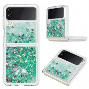 Coque Samsung Galaxy Z Flip 4 Paillettes Colorées