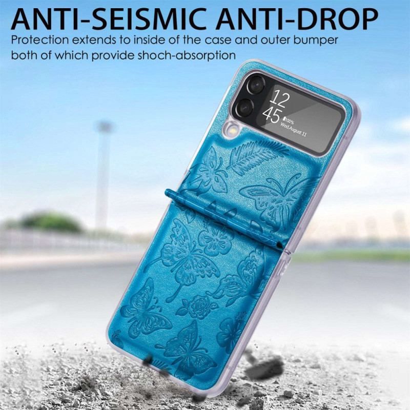 Coque Samsung Galaxy Z Flip 4 Papillon la Nuit