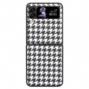 Coque Samsung Galaxy Z Flip 4 Pied de Poule