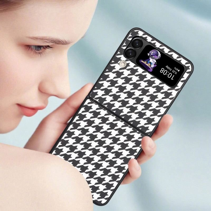 Coque Samsung Galaxy Z Flip 4 Pied de Poule