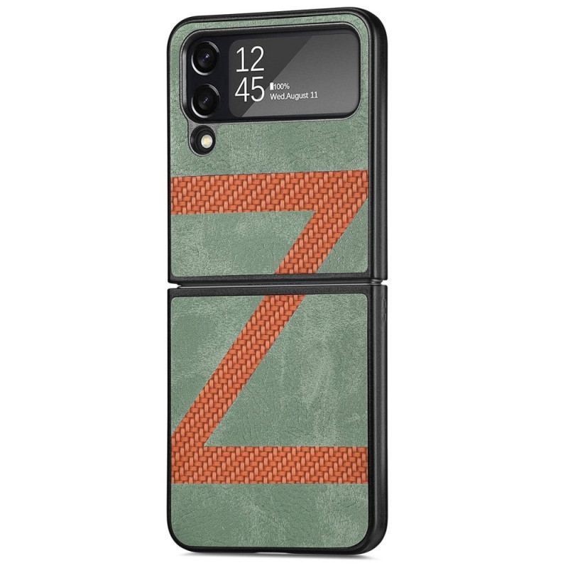 Coque Samsung Galaxy Z Flip 4 Style Cuir Z Design