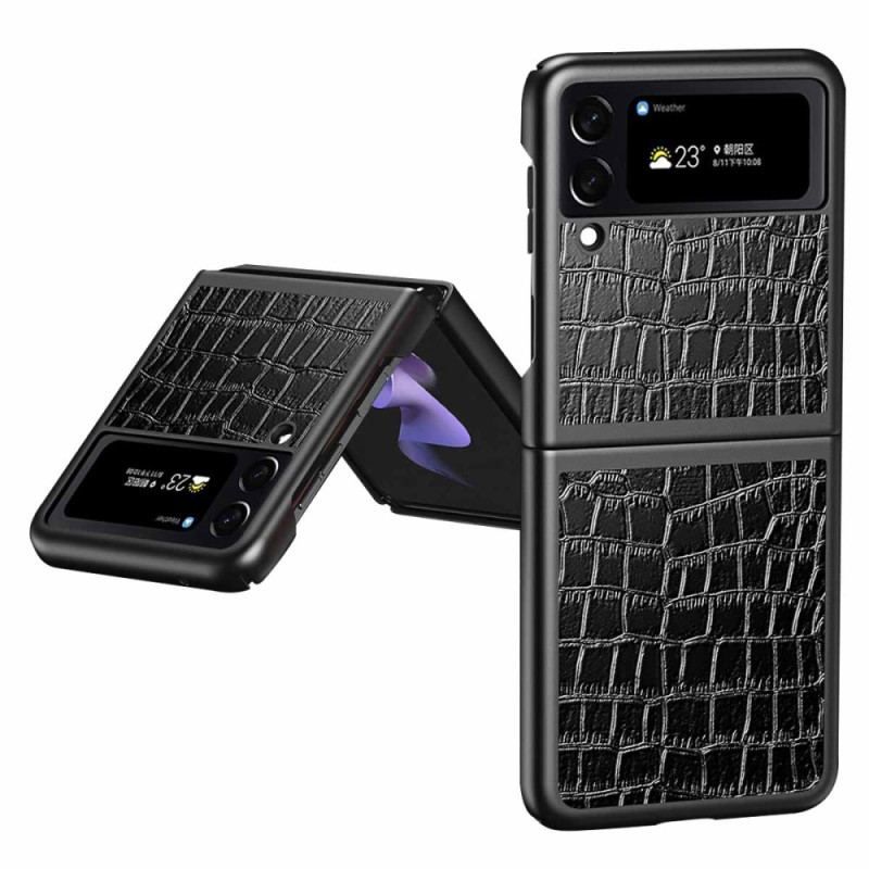 Coque Samsung Galaxy Z Flip 4 Style Peau de Crocodile